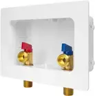 Premium Washing Machine (Laundry) Outlet Box with Center Drain, 1/2 Inch