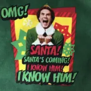 Build a Bear Christmas ONLINE EXCLUSIVE Buddy the Elf Santa I Know Him Shirt