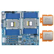 Gigabyte MZ73-LM0（rev. 2.0)+2* AMD 9654 96-Core CPU+ 32GB *24 RAM + 2* Cooler
