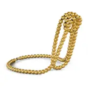 GGP Gold Modern Floating Pearl Wine Bottle Holder Elegant Home Decor, Unique Kitchen Accessory For Dining, Bar, And Living Room