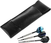 Soft Tip Dart Case | PU Leather Dart Holder - Portable Shafts Accessories Supplies Organizer Storage Carrying Case for Traveling Outdoor Home School