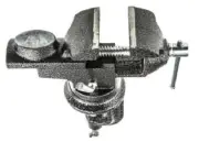 RS Pro G-CLAMP BENCH VICE 65x60x30mm 360° Rotating Head, Steel Jaws, Clamp Mount