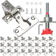 BESTEEL 24 Pack 1/2 inch Overlay Soft Close Cabinet Door Hinges for Kitchen C...