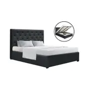 Artiss Fabric Bed Frame Double Gas Lift Beds Base
