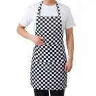 Adult Apron Striped Chef Waiter Apron Kitchen Cook Apron Pockets 2 New P8 R O6A8