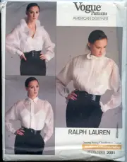 Sheer Blouses & Camisole - Vogue Sewing Pattern - Ralph Lauren - Size 12 - Uncut