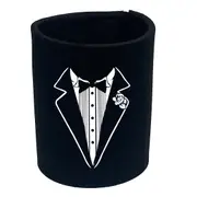 Tuxedo White - Funny Novelty Stubby Holder
