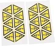 TEMPNAP 20Pcs Electric Box Warning Decals High Voltage Safety Sign Stickers Oil Caution Labels Material for Secure Use Essential Factory Safety