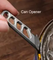 Titanium Alloy Pry Bar Keychain Crowbar Bottle Opener Pendant EDC Multi-Tools
