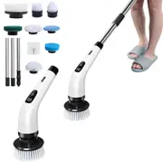 8 in 1 Cordless Spin Scrubber Electric Cleaning Brush Set