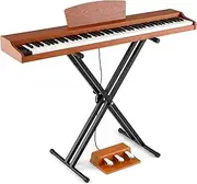 [Honey Joy] 88-Key Keyboard Piano Set, Full Size Semi-weighted Digital Piano with Adjustable Stand, Dual Keyboard Mode, Premium Chips & Dual Speakers, Triple Piano Pedals with Covers, Music Stand