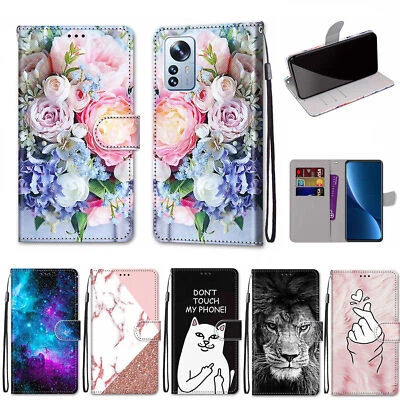 Cake Flower Cat Lion Wallet Phone Case For Xiaomi Redmi Note 12 11R 10 Pro 8 7