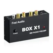 Fosi Audio Box X1 Preamp for Turntable Phono Mini Stero Audio Hifi 3.5mm HP RCA