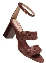 MIMCO Soft Leather Heels Sandals Shoes 8 Or 39 Sacred Heeled in CINNAMON new❤❤❤