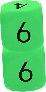 Kisangel 2Pcs Giant Foam Dice Lightweight Eva Dices for Classroom Learning Party Games Teaching Activities Safe Soft Game Props