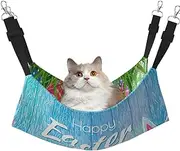 Easter Egg Bunny Grass Wooden print Soft Sleeping Hammock Cat Hammock for Cage Hanging,Pet Hammock Bed Adjustable for Small Animals