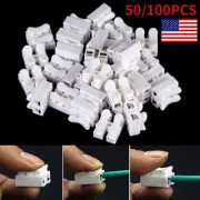 Electrical Car Cable Connector Quick Splice Lock Wire Terminals Self Locking US