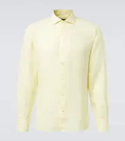 [Thom Sweeney] Thom Sweeney Linen shirt UK 16,5 yellow
