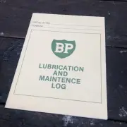 BP Lubricantion and Maintenance Log Book Unused