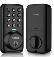 Keypad Smart Digital Keyless Deadbolt Door Lock IP54 Weatherproofing Matte Black