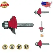 1-1/4" Classical Cove & Round Router Bit with 1/4" Shank for Precision Woodwork