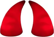Devil Horns for Hard Hat | Sticky Motorcycle Hat Horns Antlers Decor with Light,Snowboard Hard Hat Attachment, Christmas Dress up Accessories for Women Men