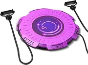 Massage Waist Twisting Board with Pull Rope, Twist Waist Disc Board, Equipped with 2 Tension Ropes, for Male and Female Core Train