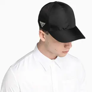[全新真品代購] PRADA 經典三角LOGO標誌 棒球帽 / 帽子 (Re-Nylon)