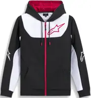 Alpinestars Sessions V3 Zip Hoodie, black-white-red, Size M for Men Black White Red