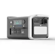 UAPOW Apower1000 1024Wh 320000mAh LiFePO4 Solar Generator 1800W AC Output PD 100W Charging Fully Charged 1 Hour with LED