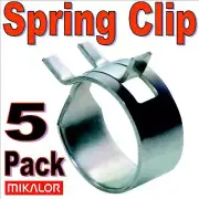 5 x 20mm MIKALOR Constant Tension Metal Spring Band Hose Clamp Clips Silicone UK