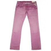 Replay Ladies Jeans Bootcut Pants Retro Flare Stretch 40 W31 L32 Vintage Purple