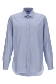 BARBA Textured Cotton Shirt