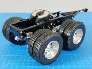Tamiya 1/14 R/C Semi Trailer 2 Axles Dolly with Lock Pin Mount 5th Wheel Coupler