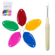 Needle Threader, Small Needle Eye Threader Tool, Easy Threader for Machine an...