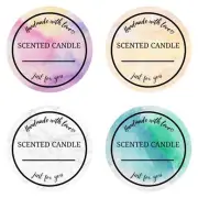 Creation Candle Label Roll | 2 Inch I 300pcs Waterproof Labels for Candle Making