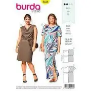 Burda Sewing Pattern 6448 Misses Dress Size 20-30 Euro 46-56