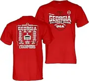 Blue 84 Men's NCAA Officially Licensed Georgia Bulldogs National Champs T-Shirt 2022-2023 Schedule