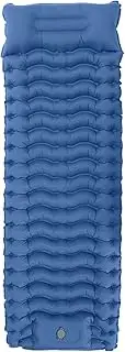 Camping Sleeping Pad,Camp Mat with Pillow - Portable Air Bed Built-in Foot Pump, Lightweight Travel Supplies for Backpacking Hiking Picnic