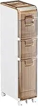 cupboardBathroom Storage Cabinet Storage Drawer Cart with Caster Wheels Plastic Rolling Dresser for Living Room Bedroom Kitchen Hallway