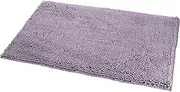 Amazon Basics Non-Slip Microfiber Shag Bathroom Rug Mat, 53 x 86 cms, Lavender