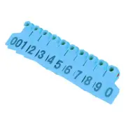 1-100 Number Plastic Livestock Ear Tag Animal Tag For Goat Sheep Pig Blue♡