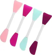 WOFASHPURET 4Pcs Double Head Silicone Face Mask Applicators Durable Skin Care Tools for Women Easy Application Smooth Spatula Design for All Skin Types for Skincare Routine