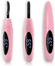 EYECURL Heated Lash Curler, Heated Eyelash Curler, Intelligent Power Off Rechargeable Electric Eyelash Curler heated Quickly By steel wire for Long Lasting Natural Makeup (Paeony Pink, X6-132MM)