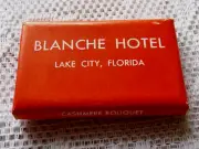 VINTAGE BLANCHE HOTEL LAKE CITY FLORIDA CASHMERE BOUQUET SOAP BAR
