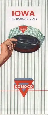 1960 Conoco Road Map: Iowa NOS