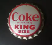 Coca-Cola Coke Trade Mark King Size Bottle cap with Cork Lining Unused