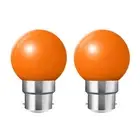2-36 Pack B22 LED Lamp Bulbs Orange G45 Globe 2W AC 220V Light Bulb for Festival