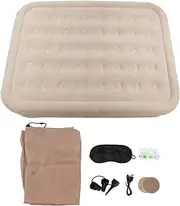 Vomeko Raised Air Mattress,Double High Air Mattress M oisture Proof Inflatable Bed,with Built in Pump Inflatable Bed,for Home, Camping197x150x40cm