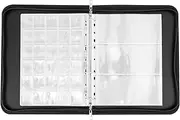 RdjEokf Change Collection Book Holder, Safe Large Capacity Change Collection Album, Waterproof Money Case, Change Display Case, For Pennies Bills & Stamps